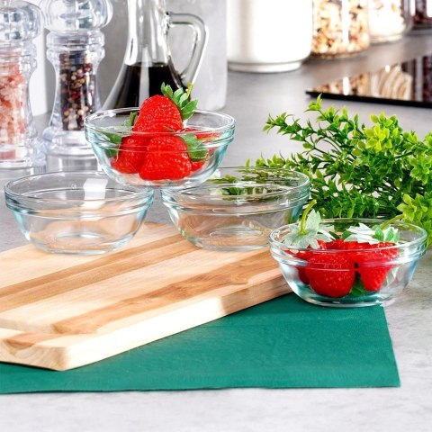 Miseczki 10,5 cm 200 ml Szkło 4 szt do Zmywarki EXCELLENT HOUSEWARE