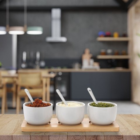 Miseczki do Dipów do Przekąsek z Łyżeczkami Sosy EXCELLENT HOUSEWARE