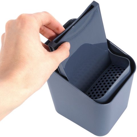 Ociekacz na Sztućce 14 x 11 x 16 cm Tworzywo Szary do Zmywarki VILDE