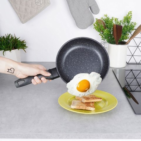 Patelnia Granitowa 20 cm ORION Grande Nieprzywierająca do Indukcji