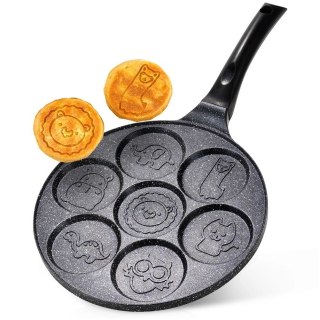 Patelnia Granitowa Nieprzywierająca ze Wzorkiem do Jajek Placków ORION 26cm