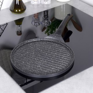 Patelnia Grillowa Nieprzywierająca 26 cm ORION Karbowane Dno Grande