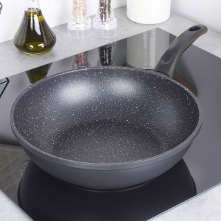 Patelnia Wok Granitowa 30 cm ORION Grande Nieprzywierająca Indukcja