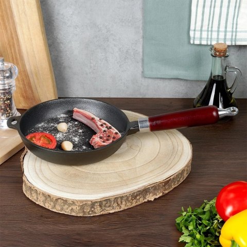 Patelnia Żeliwna Indukcja Gaz Grillowa na Ognisko Solidna Trwała VILDE 20cm