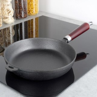Patelnia Żeliwna Indukcja Gaz Grillowa na Ognisko Solidna Trwała VILDE 24cm