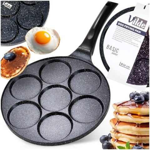 Patelnia do Jajek Granitowa 7 Otworów 26 cm VILDE Basic Line