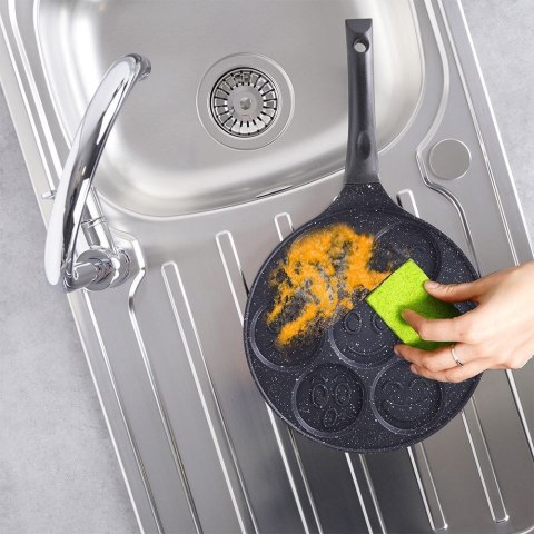 Patelnia do Jajek Granitowa 7 Otworów Grande 27 cm