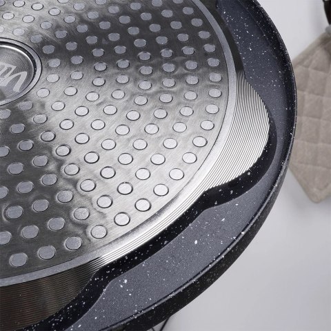 Patelnia do Jajek Placków Granitowa Nieprzywierająca 7 Otworów VILDE 26 cm