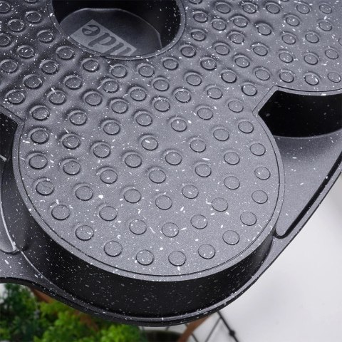 Patelnia do Jajek Placków Pancakes Granitowa 4 Otwory Solidna VILDE 19x19cm