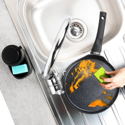 Patelnia do Naleśników Granitowa 24 cm VILDE Black Line Indukcja