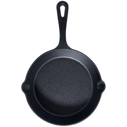 Patelnia na Gaz Indukcja Żeliwna z Nakładką Silikonową Solidna VILDE 20 cm