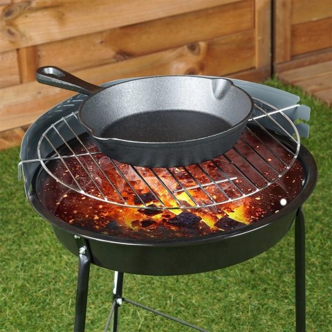 Patelnia na Gaz Indukcja Żeliwna z Nakładką Silikonową Solidna VILDE 20 cm