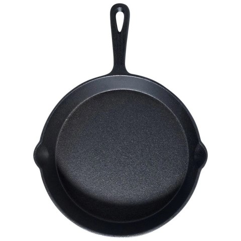 Patelnia na Gaz Indukcja Żeliwna z Nakładką Silikonową Solidna VILDE 25 cm