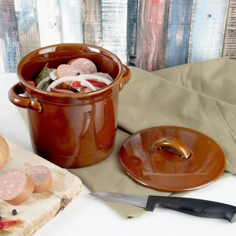 Pojemnik Garnek do Kiszenia Marynowania Ceramiczny z Pokrywką ORION 1 l