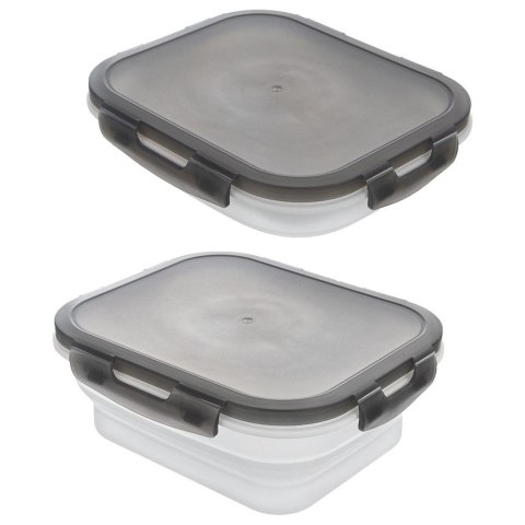 Pojemnik na Żywność Składany Silikonowy z Pokrywką Uszczelką ORION 1 l