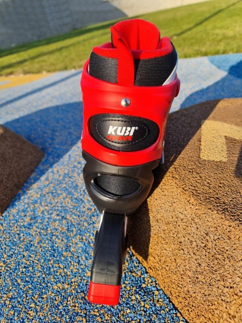 Rolki dla Dzieci Dziecięce Regulowane Czerwone Solidne KUBISPORT r. 35-38