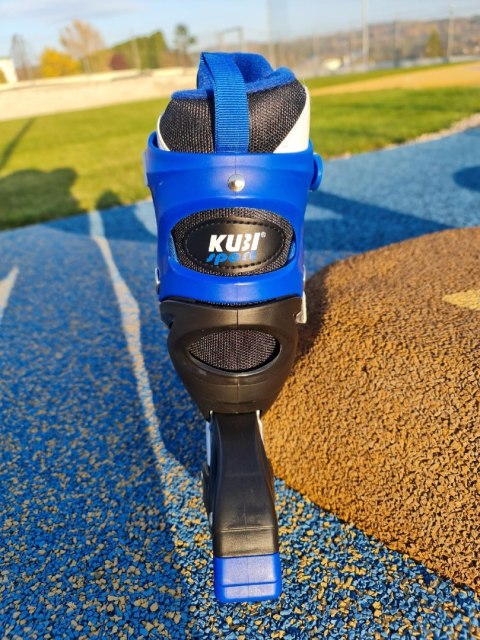 Rolki dla Dzieci Dziecięce Regulowane Niebieskie Solidne KUBISPORT r. 31-34