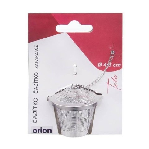Sitko do Zaparzania Herbaty Kula Stal Nierdzewna 4,5 x 4 cm Łańcuszek ORION