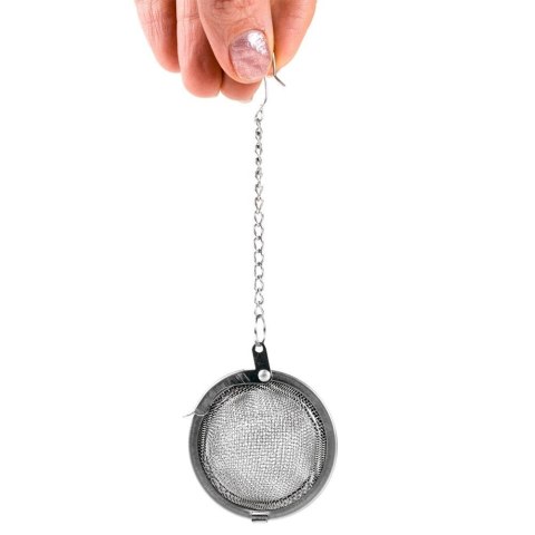 Sitko do Zaparzania Herbaty Kula Stal Nierdzewna na Łańcuszku 5,4 cm ORION