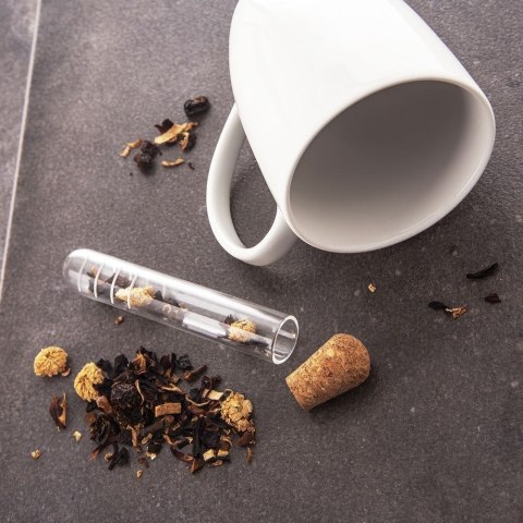 Sitko do Zaparzania Herbaty Szklana Fiolka 13 cm Korek ORION