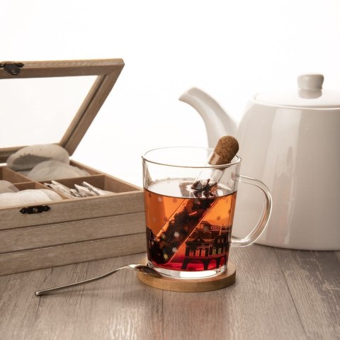 Sitko do Zaparzania Herbaty Szklana Fiolka 13 cm Korek ORION