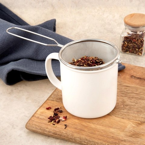 Sitko kuchenne stalowe z uchwytem 10 cm