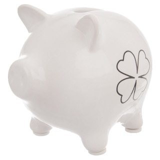 Skarbonka Ceramiczna Świnka Rozbijana Koniczynka 9 x 8 cm ORION