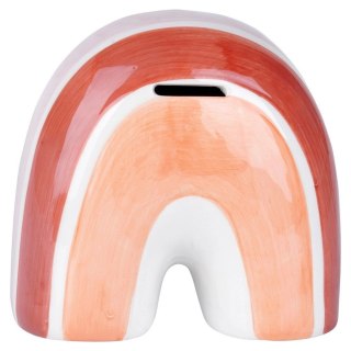 Skarbonka Ceramiczna Tęcza Prezent dla Dzieci Dorosłych VILDE 15x10x14,5 cm