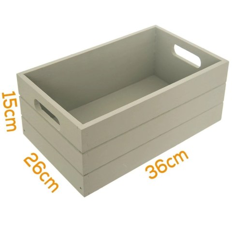 Skrzynka Drewniana Zielona MEGA DUŻA 36 x 26 x 15 cm Ozdobna ORION