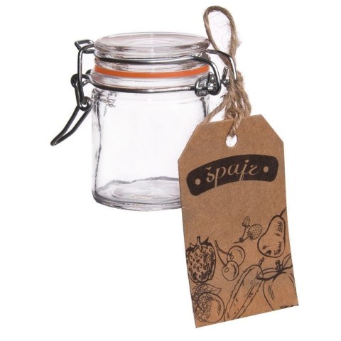 Słoik Patentowy Najmniejszy Klips Uszczelka na Przeciery Dżemy 50 ml ORION