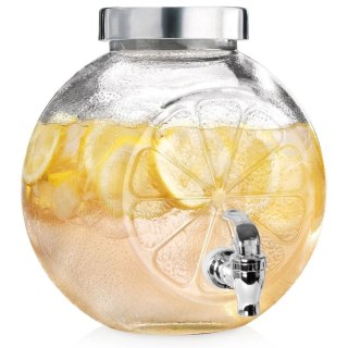 Słój Dozownik Dyspenser do Napojów Soku z Kranikiem Szklany ORION 5,4 L