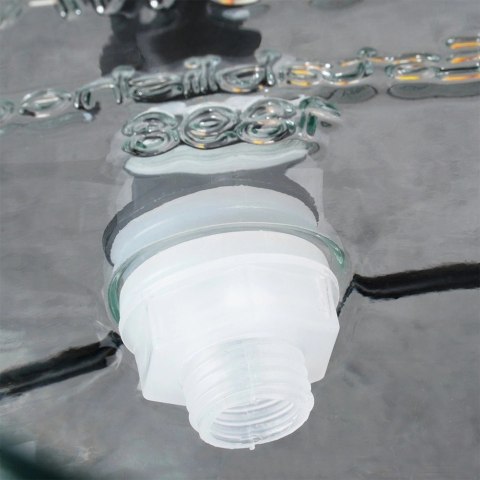 Słój Dozownik do Napojów z Kranikiem Czarnym Stojakiem Szklany VILDE 4,2 L