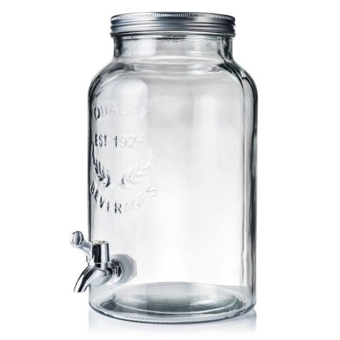 Słój do Napojów z Kranikiem Szklany 5,5 L