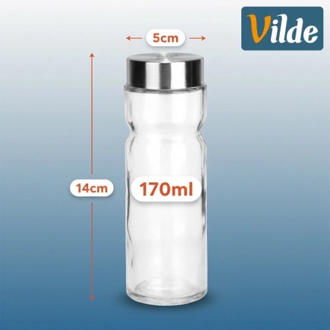 Solniczka i pieprzniczka szklana 170 ml 2 szt.