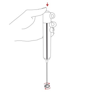 Spieniacz Elektryczny do Sosów Mleka Solidny Wytrzymały Trwały ORION 28 cm