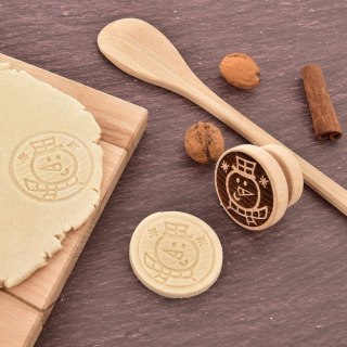 Stempel do Ciastek Drewniany Bałwan Pierników Dekoracja 5,5 cm ORION