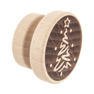 Stempel do Ciastek Drewniany Choinka Pierników Dekoracja 5,5 cm ORION
