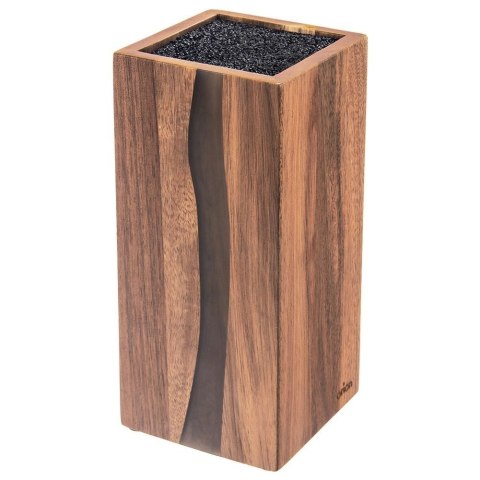 Stojak na Noże Drewniany Ozdobny Dekoracyjny ORION 11 x 23 x 23,5 cm