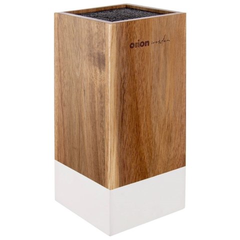 Stojak na Noże Kuchenny Drewniany z Wkładem WHITELINE