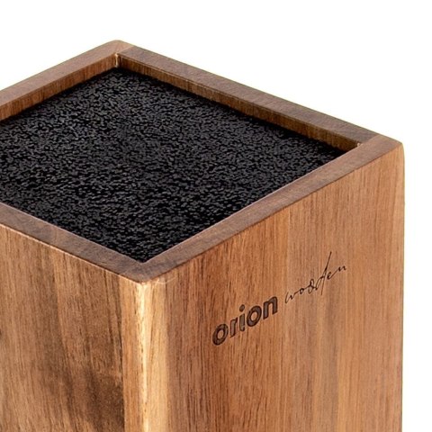 Stojak na Noże Kuchenny Drewniany z Wkładem WHITELINE