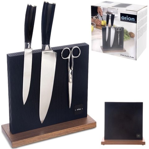 Stojak na Noże Magnetyczny Dwustronny ORION 24x24 cm