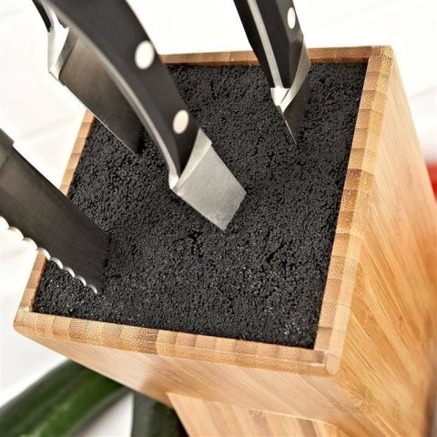 Stojak na noże bambusowy