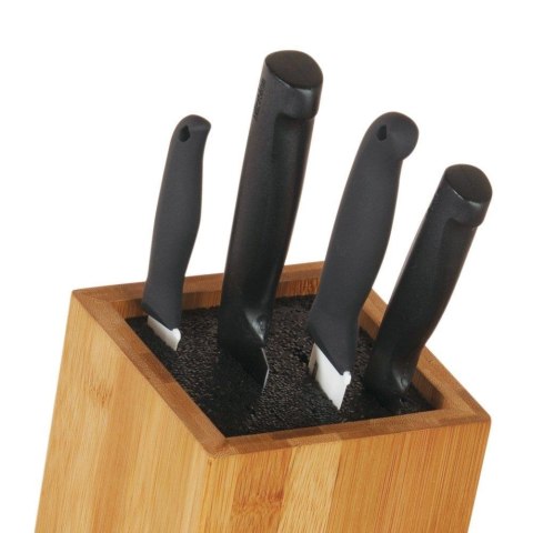 Stojak na noże bambusowy