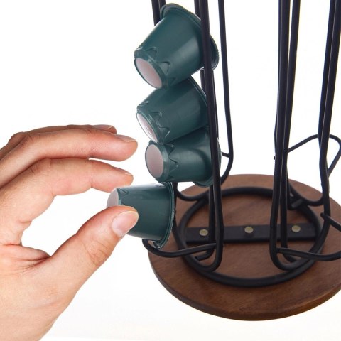 Stojak Obrotowy na Kapsułki Nespresso Czarny RADKA 40 cm ORION