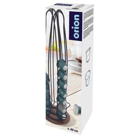 Stojak Obrotowy na Kapsułki Nespresso Czarny RADKA 40 cm ORION