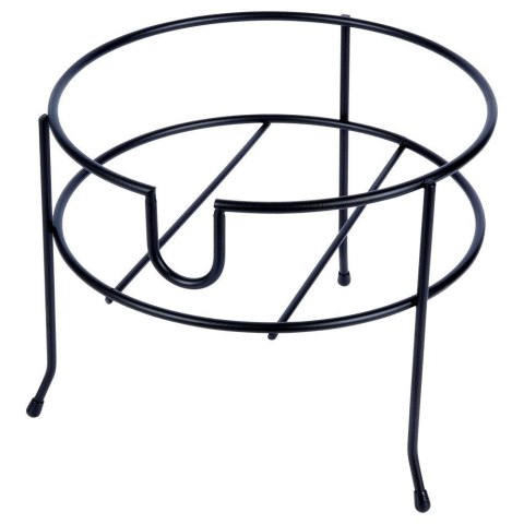 Stojak Pod Słój z Kranikiem Metalowy Czarny Stabilny 23,5 cm VILDE