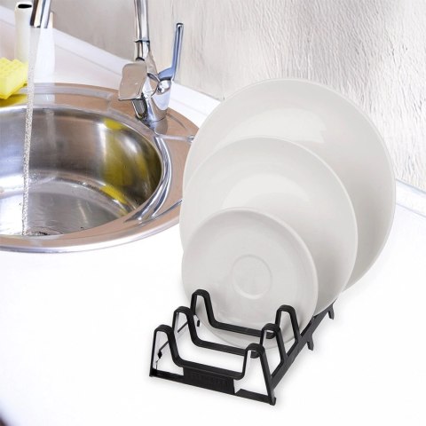 Stojak na Pokrywki Talerze Czarny Organizer 7 szt. do Szafki ORION