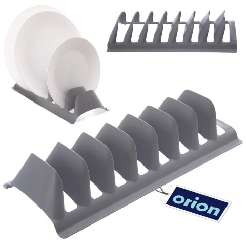 Stojak na Pokrywki Talerze Szary Organizer 8 szt. do Zmywarki ORION