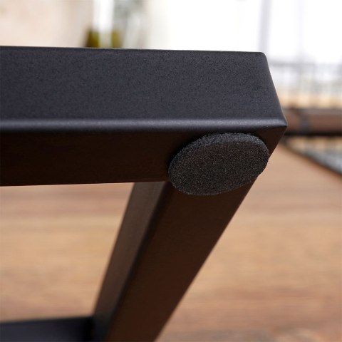 Stojak na Wino Metalowy Czarny 6 Butelek 27x13x84,5 cm