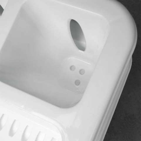 Suszarka na Naczynia Biała z Tacą Ociekową 8 Miejsc na Talerze ORION